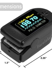 Load image into Gallery viewer, FL350 Pulse Oximeter, with Carrying Case & Batteries, Black