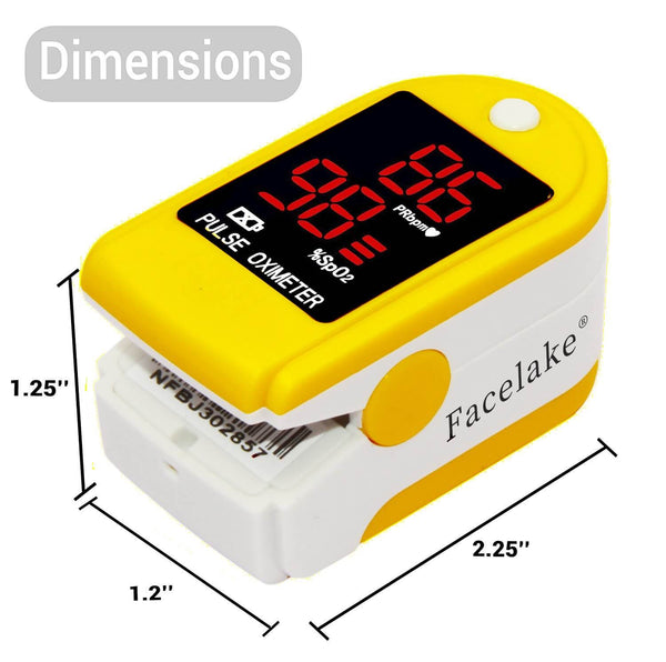 FL400 Pulse Oximeter with Neck/Wrist Cord, Carrying Case and Batteries