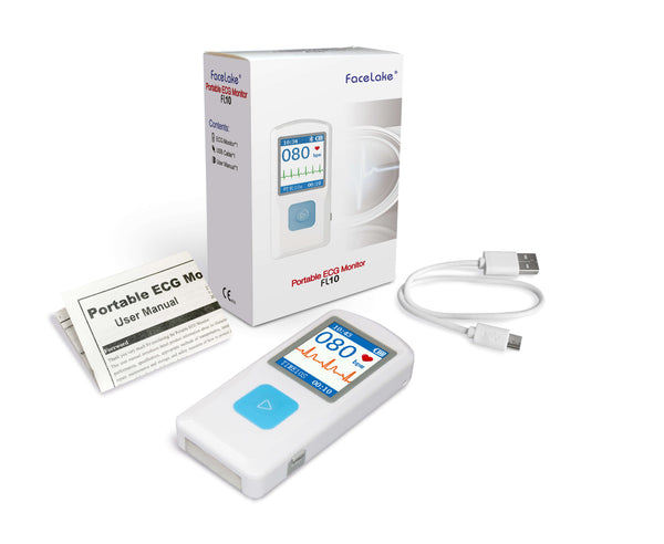 FL10 Portable ECG Monitor with Bluetooth, APP and PC software