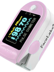 Load image into Gallery viewer, FL350 Pulse Oximeter, with Carrying Case & Batteries, Lanyard, Pink