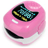 CMS-50QB Pediatric Fingertip Pulse Oximeter with Alarm - Pink