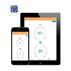 FL310 Pulse Oximeter with Vibration Alarm for IOS and Android