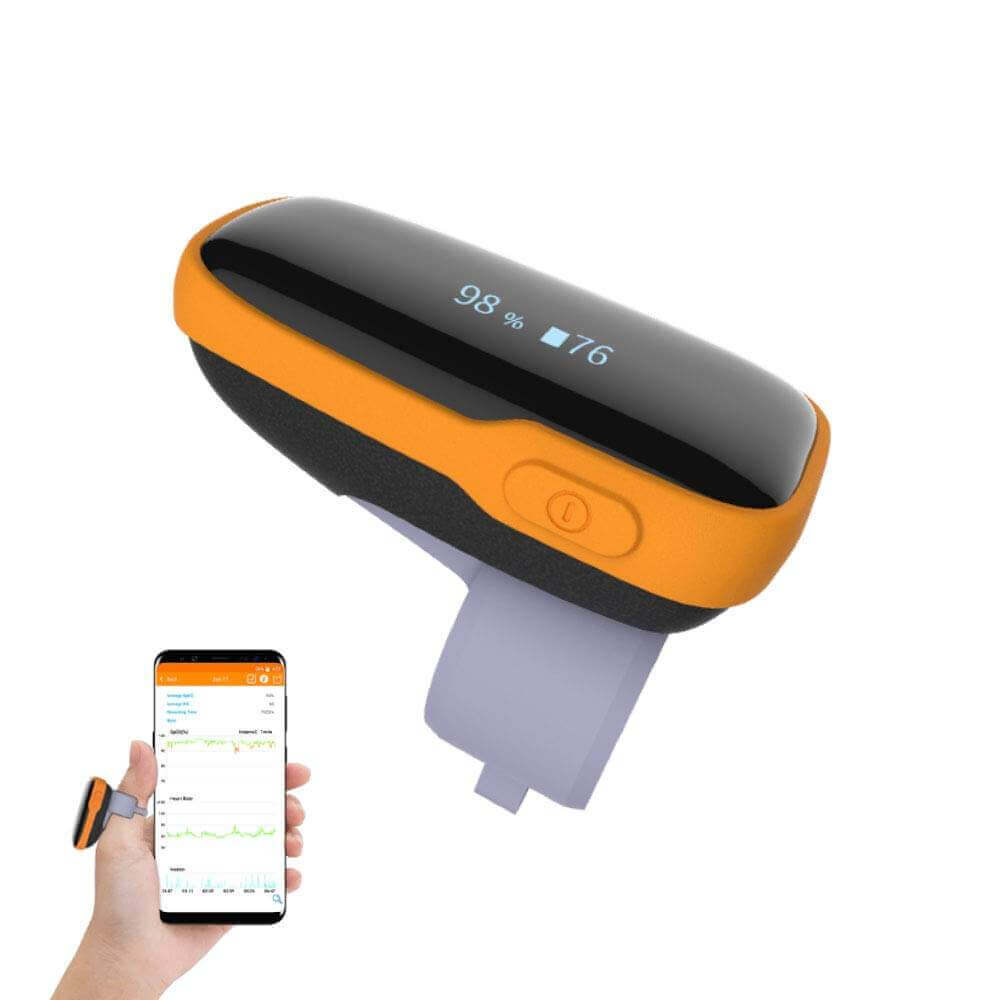FL310 Pulse Oximeter with Vibration Alarm for IOS and Android