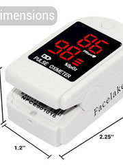 Load image into Gallery viewer, FL400 Pulse Oximeter with Carrying Case, Batteries, Lanyard, White, FDA 510(k) cleared