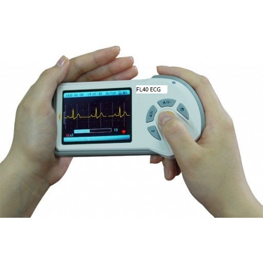 FL40 Handheld ECG Monitor , color screen , real time PC view