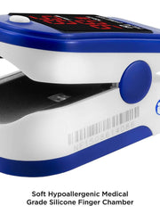 Load image into Gallery viewer, FL400 Pulse Oximeter with Neck/Wrist Cord, Carrying Case and Batteries, Blue