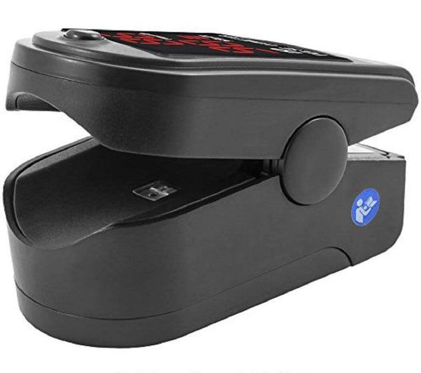 FL400 Pulse Oximeter with Neck/Wrist Cord, Carrying Case and Batteries, Black