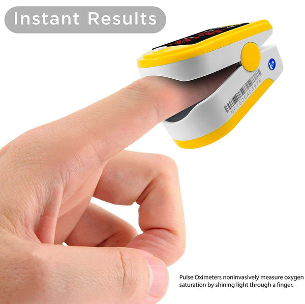 FL400 Pulse Oximeter with Neck/Wrist Cord, Carrying Case and Batteries