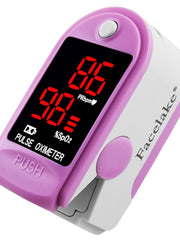 Load image into Gallery viewer, FL400 Pulse Oximeter, with Carrying Case & Batteries, lanyard, pink