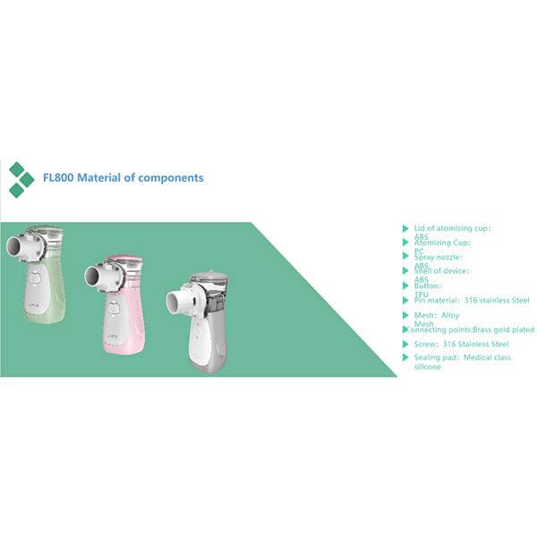 FL800 Intelligent Mesh Nebulizer for Home Breathing Treatment