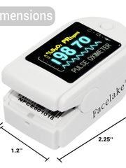 Load image into Gallery viewer, FL350 Pulse Oximeter, with Carrying Case &amp; Batteries, Lanyard, White, FDA 510(k) cleared