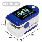 Load image into Gallery viewer, FL350 Pulse Oximeter with Lanyard, Carrying Case &amp; Batteries, Blue
