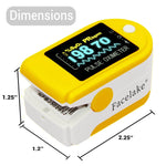 Load image into Gallery viewer, FL350 Pulse Oximeter, with Carrying Case &amp; Batteries, lanyard, Yellow, FDA 510(k) cleared
