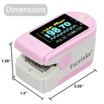 Load image into Gallery viewer, FL350 Pulse Oximeter, with Carrying Case &amp; Batteries, Lanyard, Pink
