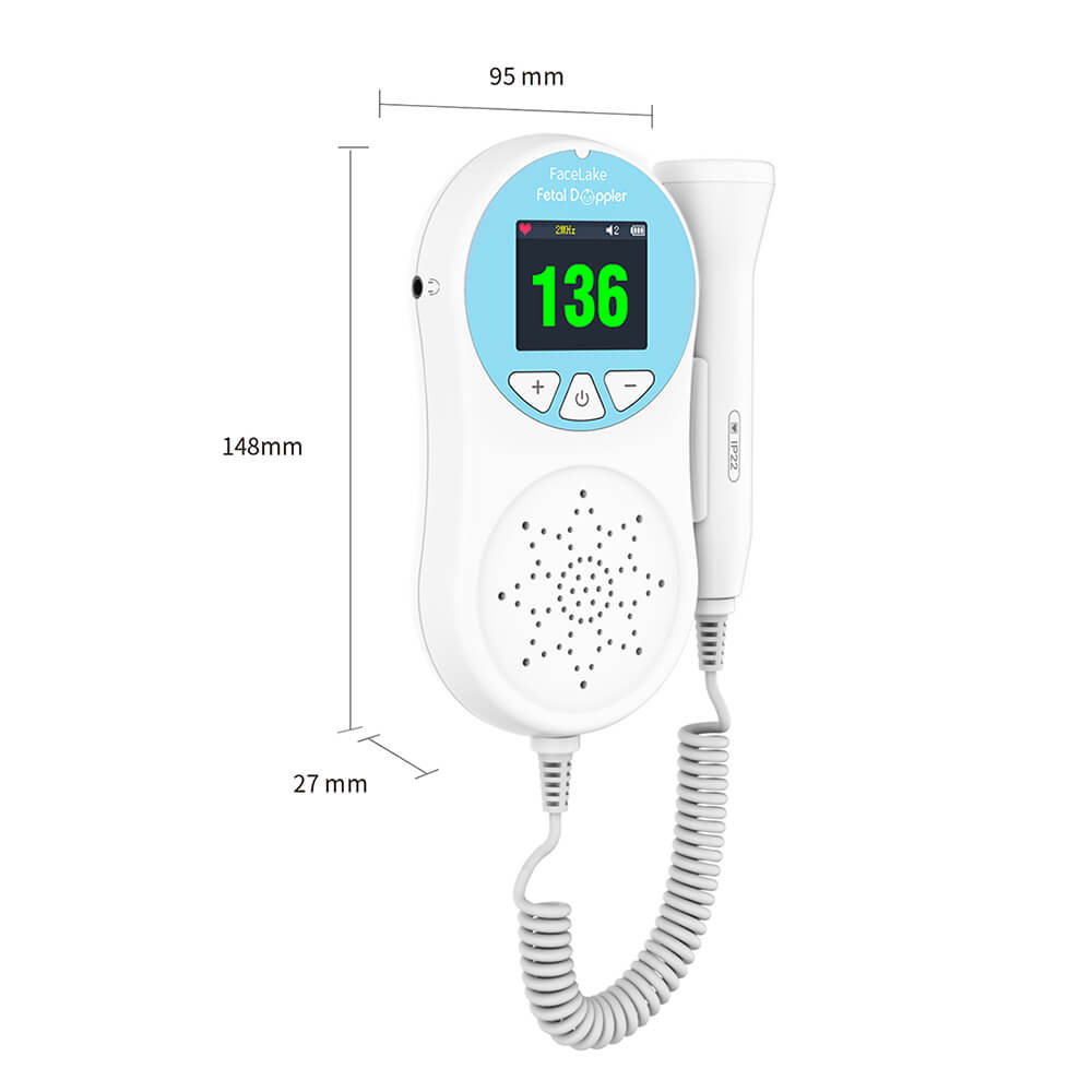 Fetal Doppler, Doppler Fetal Monitor Heartbeat Pregnancy Digital