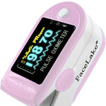 Load image into Gallery viewer, FL350 Pulse Oximeter, with Carrying Case &amp; Batteries, Lanyard, Pink

