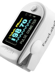 Load image into Gallery viewer, FL350 Pulse Oximeter, with Carrying Case &amp; Batteries, Lanyard, White, FDA 510(k) cleared