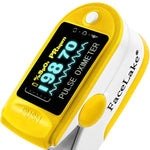 Load image into Gallery viewer, FL350 Pulse Oximeter, with Carrying Case &amp; Batteries, lanyard, Yellow, FDA 510(k) cleared
