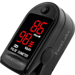 Load image into Gallery viewer, FL400 Pulse Oximeter with Neck/Wrist Cord, Carrying Case and Batteries, Black

