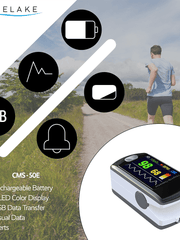 Load image into Gallery viewer, CMS-50E Fingertip Pulse Oximeter with Alarm