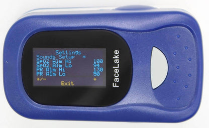 FL100/FL420 Pulse Oximeter with Alarm, Blood Oxygen Monitor