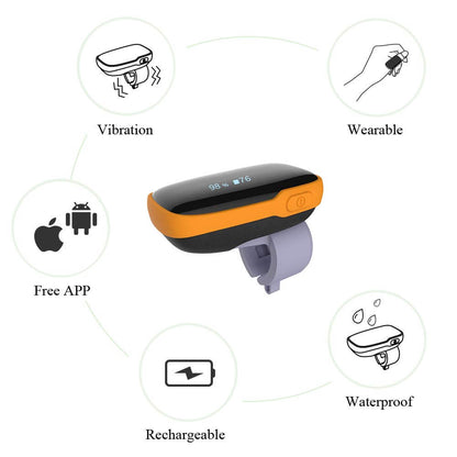 FL310 Pulse Oximeter with Vibration Alarm for IOS and Android