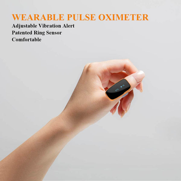 FL310 Pulse Oximeter with Vibration Alarm for IOS and Android