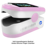 Load image into Gallery viewer, FL350 Pulse Oximeter, with Carrying Case &amp; Batteries, Lanyard, Pink

