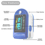 Load image into Gallery viewer, FL350 Pulse Oximeter with Lanyard, Carrying Case &amp; Batteries, Blue
