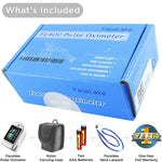 Load image into Gallery viewer, FL350 Pulse Oximeter, with Carrying Case &amp; Batteries, Lanyard, White, FDA 510(k) cleared
