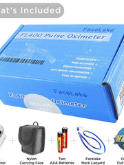 Load image into Gallery viewer, FL350 Pulse Oximeter, with Carrying Case &amp; Batteries, Lanyard, White, FDA 510(k) cleared