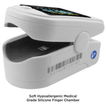 Load image into Gallery viewer, FL350 Pulse Oximeter, with Carrying Case &amp; Batteries, Lanyard, White, FDA 510(k) cleared
