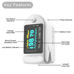 Load image into Gallery viewer, FL350 Pulse Oximeter, with Carrying Case &amp; Batteries, Lanyard, White, FDA 510(k) cleared
