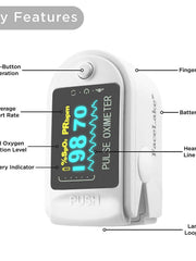 Load image into Gallery viewer, FL350 Pulse Oximeter, with Carrying Case &amp; Batteries, Lanyard, White, FDA 510(k) cleared
