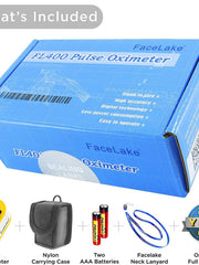 Load image into Gallery viewer, FL350 Pulse Oximeter, with Carrying Case &amp; Batteries, lanyard, Yellow, FDA 510(k) cleared