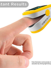 Load image into Gallery viewer, FL350 Pulse Oximeter, with Carrying Case &amp; Batteries, lanyard, Yellow, FDA 510(k) cleared
