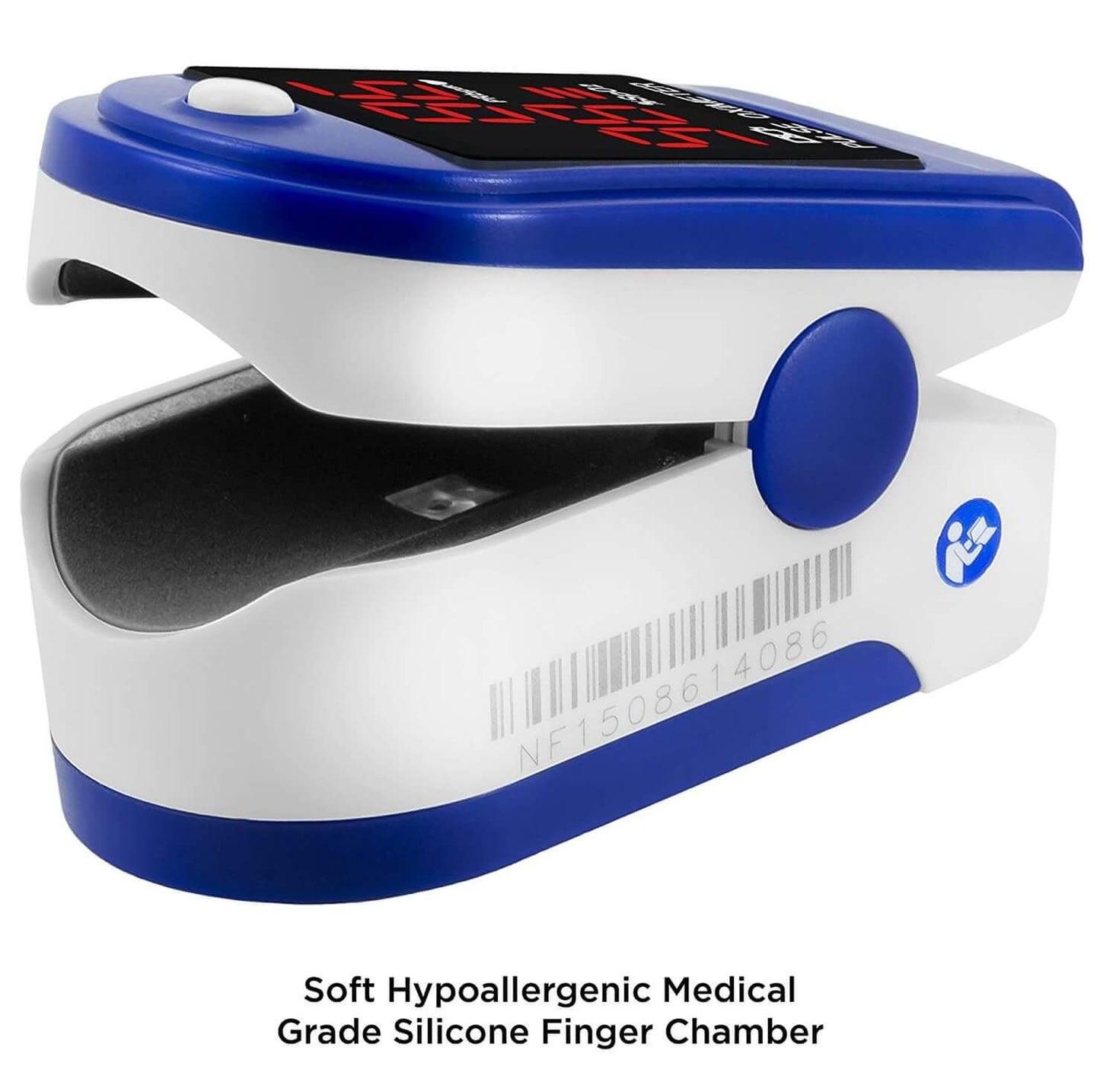 FL400 Pulse Oximeter with Neck/Wrist Cord, Carrying Case and Batteries, Blue