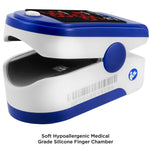 Load image into Gallery viewer, FL400 Pulse Oximeter with Neck/Wrist Cord, Carrying Case and Batteries, Blue
