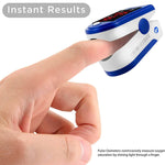 Load image into Gallery viewer, FL400 Pulse Oximeter with Neck/Wrist Cord, Carrying Case and Batteries, Blue
