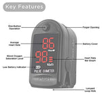 Load image into Gallery viewer, FL400 Pulse Oximeter with Neck/Wrist Cord, Carrying Case and Batteries, Black
