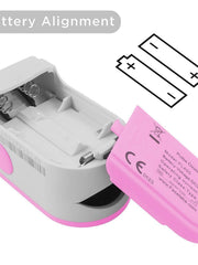 Load image into Gallery viewer, FL400 Pulse Oximeter, with Carrying Case &amp; Batteries, lanyard, pink