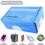 Load image into Gallery viewer, FL400 Pulse Oximeter, with Carrying Case &amp; Batteries, lanyard, pink
