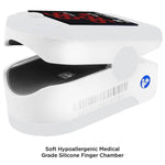 Load image into Gallery viewer, FL400 Pulse Oximeter with Carrying Case, Batteries, Lanyard, White, FDA 510(k) cleared
