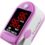 Load image into Gallery viewer, FL400 Pulse Oximeter, with Carrying Case &amp; Batteries, lanyard, pink
