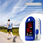 Load image into Gallery viewer, FL400 Pulse Oximeter with Neck/Wrist Cord, Carrying Case and Batteries, Blue
