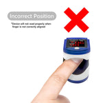 Load image into Gallery viewer, FL400 Pulse Oximeter with Neck/Wrist Cord, Carrying Case and Batteries, Blue
