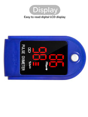 Load image into Gallery viewer, FL400 Pulse Oximeter with Neck/Wrist Cord, Carrying Case and Batteries, Blue
