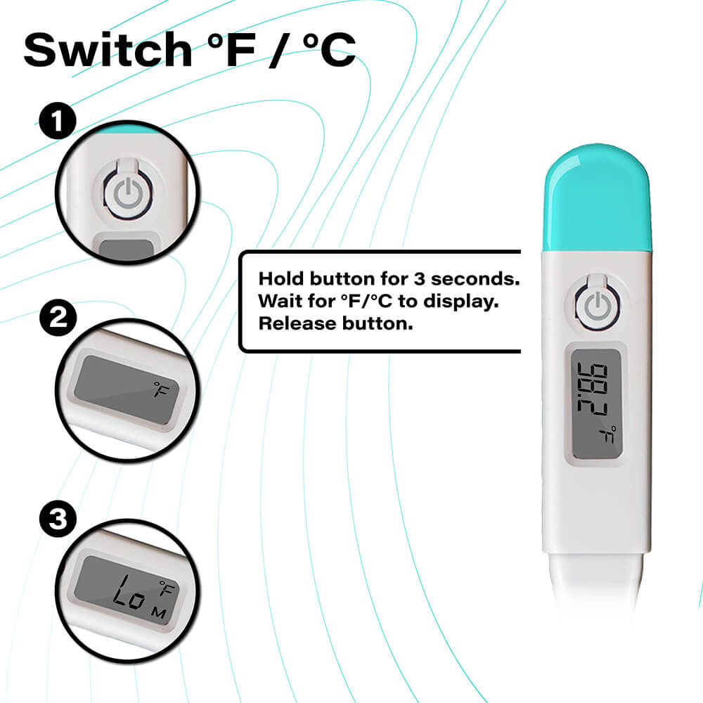 FT82 Digital Thermometer for Oral, Armpit or Rectal Temperature